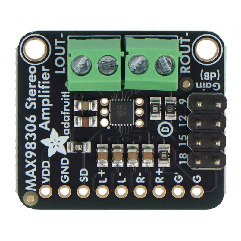 MAX98306 - Klasse-D-Audioverstärker 3,7 W Stereo - Adafruit 987