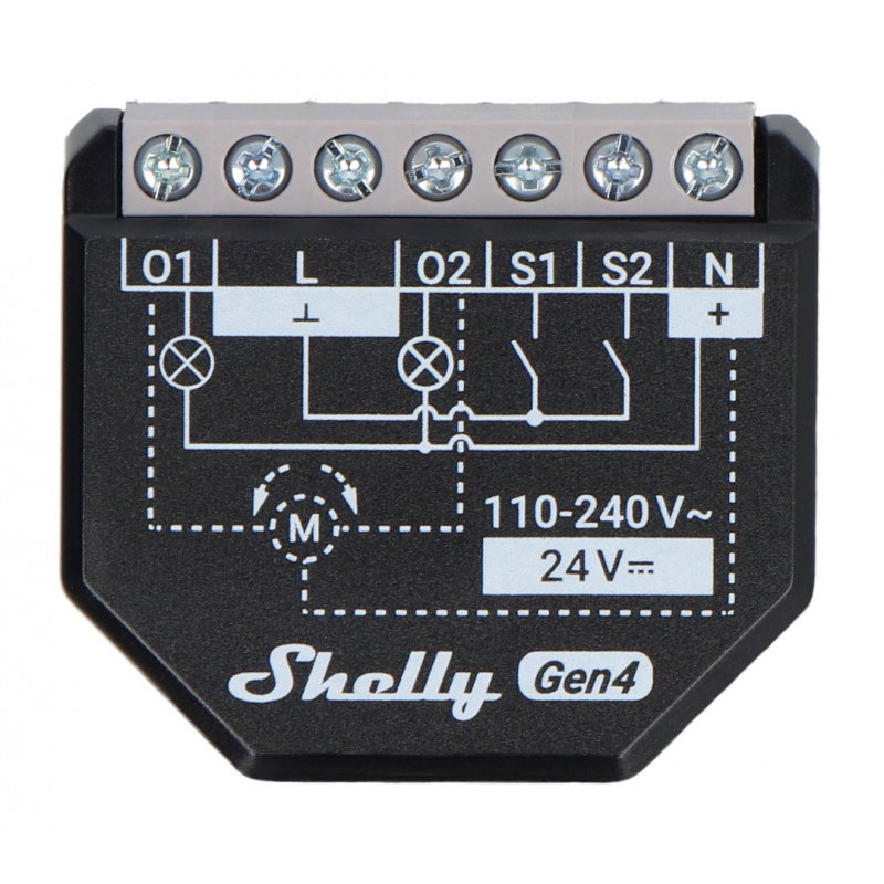 Przekaźnik SHELLY 2PM Gen4 Zigbee Matter 2-kanałowy