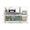 Gehäuse für Raspberry Pi 5 - offen mit Lüfter - transparent - zdjęcie 4