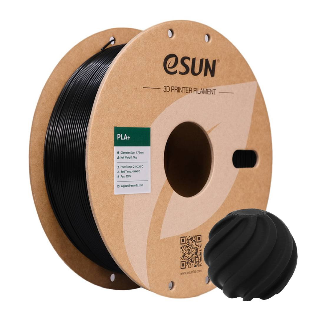 eSUN PLA+ Filament 1,75 mm 1 kg - Schwarz