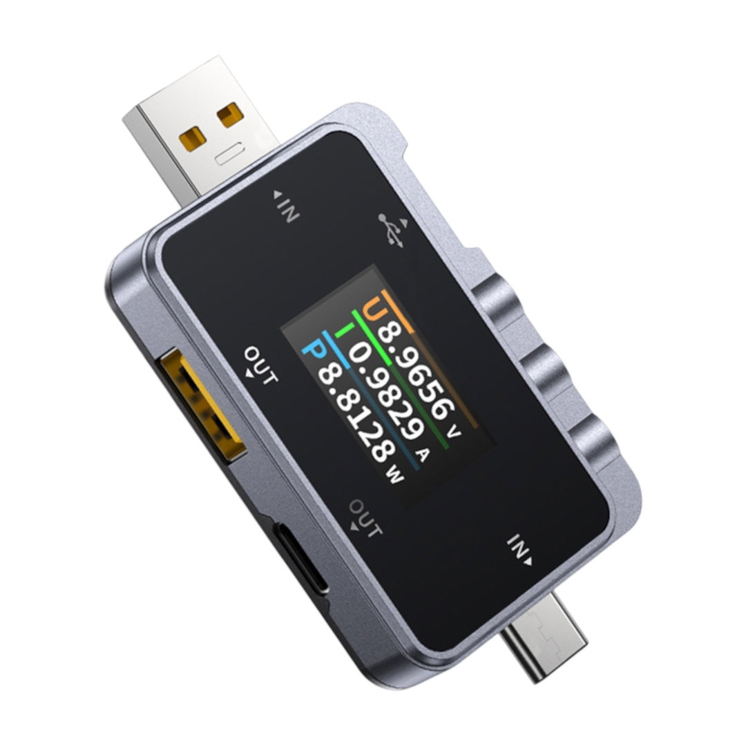 FNIRSI FNAC-28 2-in-1 USB-Tester – Spannungs-, Strom- und