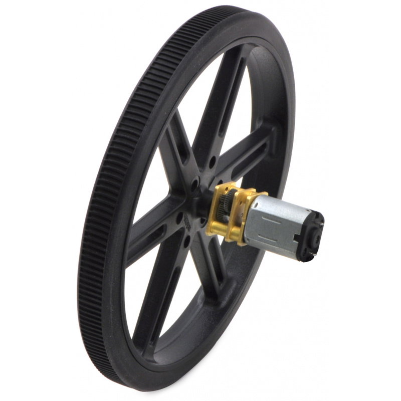 Räder 90x10 mm - schwarz - Pololu 1435