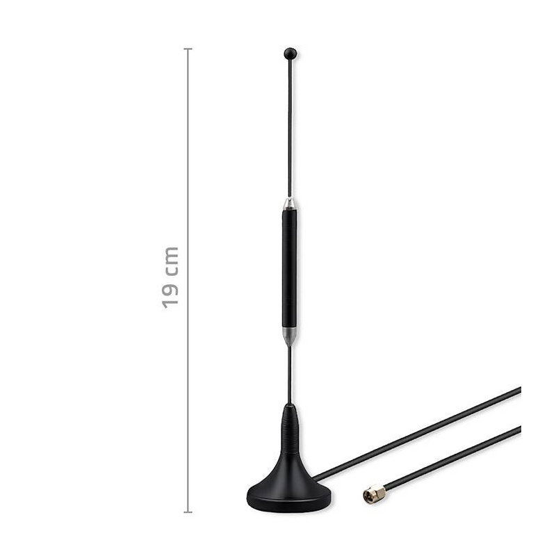 Qoltec Antena 4G LTE z podstawą magnetyczną| 5dBi | dookólna |