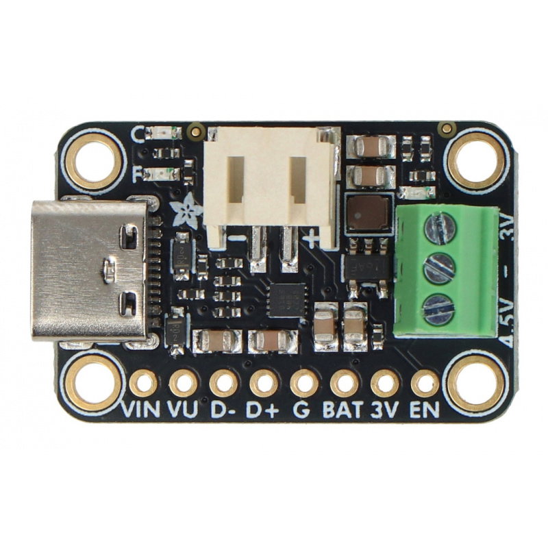Adafruit bq25185 USB / DC / Solar Charger with 3.3V Buck Board