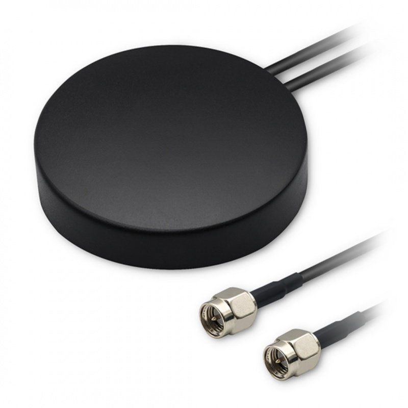 Qoltec Antena GPS + 4G, GLONASS dookólna | 28dBi | 50W | 2 x