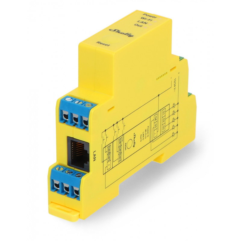 Sterownik LED SHELLY RGBWW Pro Wi-Fi 5-kanałowy DIN