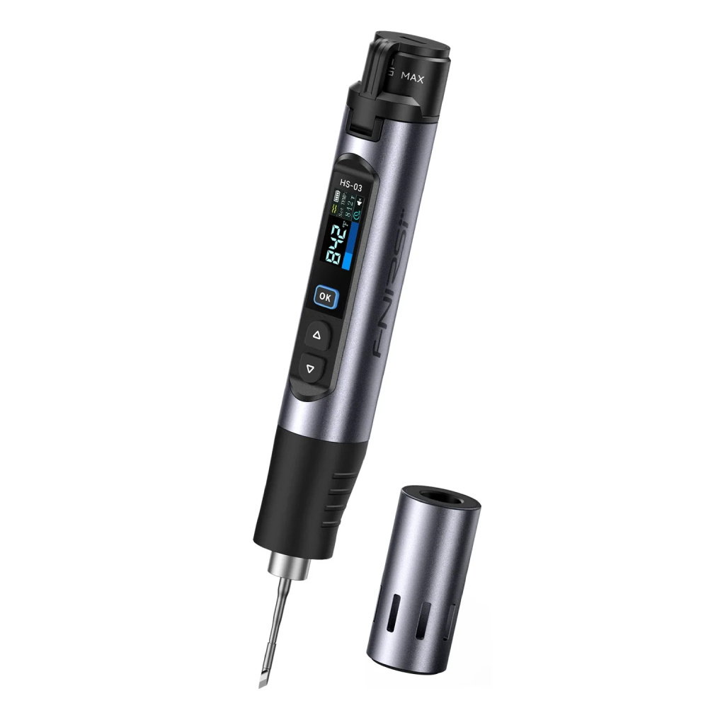 FNIRSI HS-03 Cordless Soldering Iron 2600mAh USB-C Fast Heating