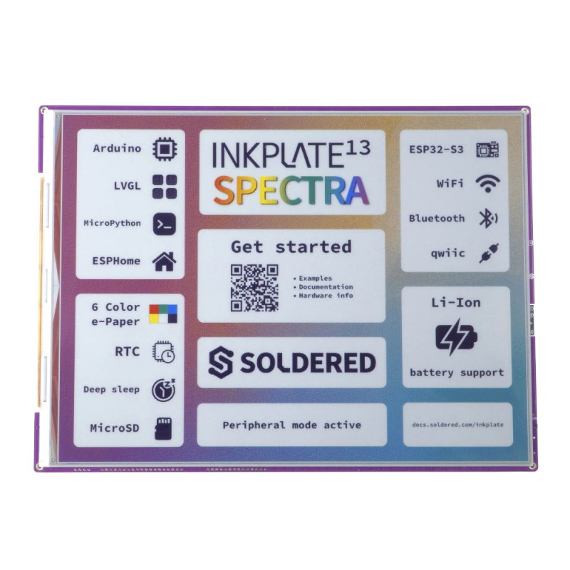 Inkplate 13SPECTRA (Variant With e-Paper)