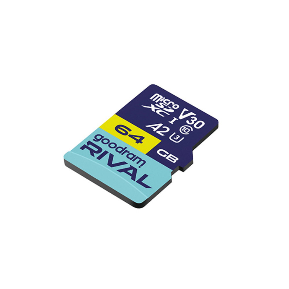 GOODRAM RIVAL M2AA 64GB micro card V30 A2 (UHS I U3) + adapter