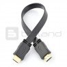 HDMI-Kabel - flach, schwarz, Länge 33 cm - zdjęcie 1