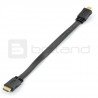 HDMI-Kabel - flach, schwarz, Länge 33 cm - zdjęcie 2