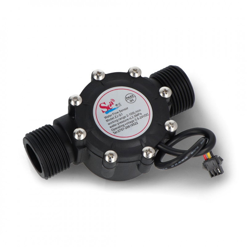 Flüssigkeitsdurchflusssensor ZJ-G1 100l/m - Gewinde 1''