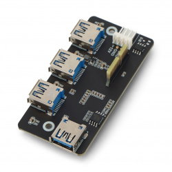 PCIe zu USB 3.2 Gen1 HUB 4x USB Adapter - kompatibel mit