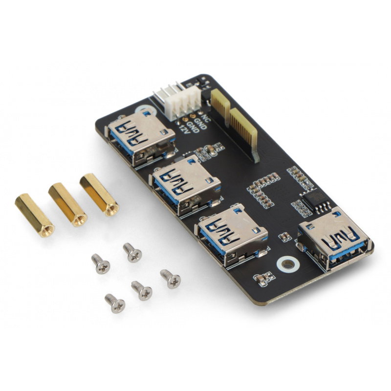 PCIe zu USB 3.2 Gen1 HUB 4x USB Adapter - kompatibel mit