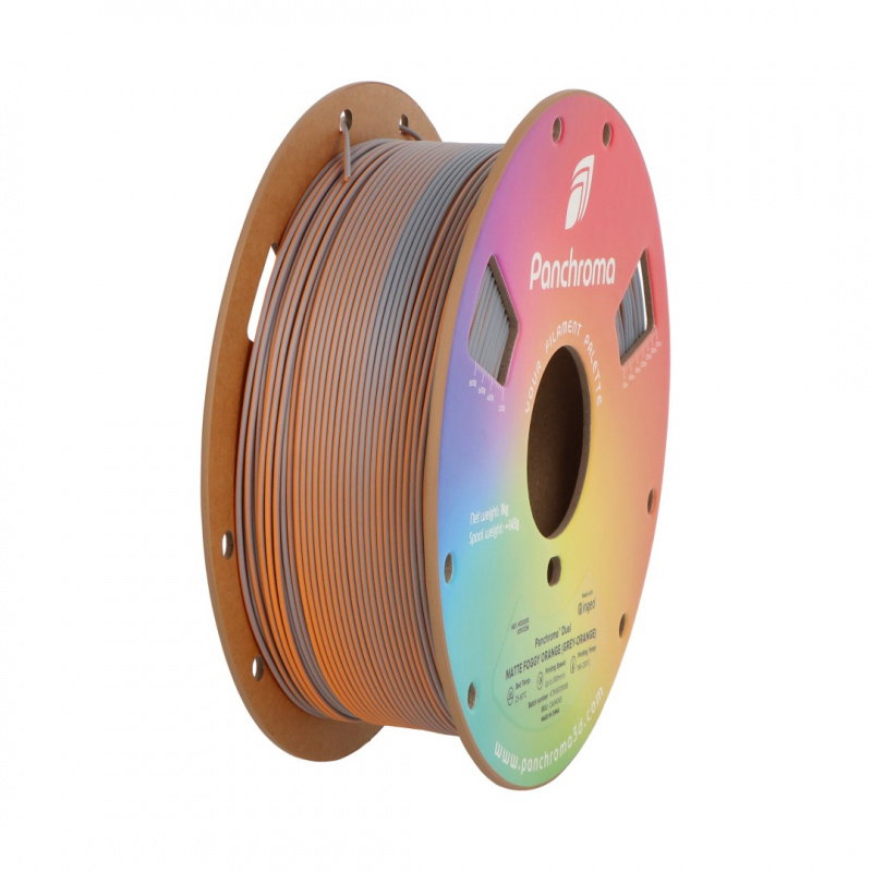Polymaker Panchroma PLA Filament Dual Foggy Orange 1.75mm 1kg -