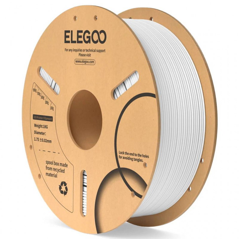 PLA1.75mm White 1kg-Paper Plate 1KG Paper Plate-White