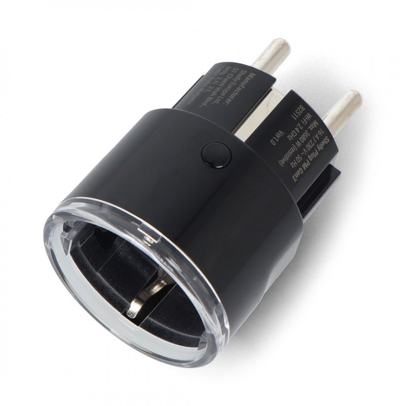 Shelly Plug PM Gen3 - inteligentne gniazdko WiFi/Bluetooth z