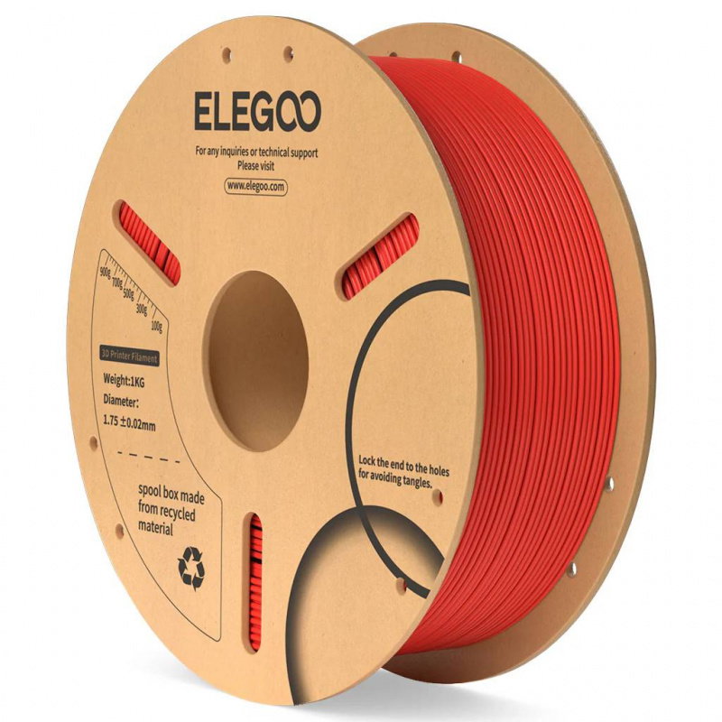 PLA1.75mm Red 1kg-Paper Plate 1KG Paper Plate-Red