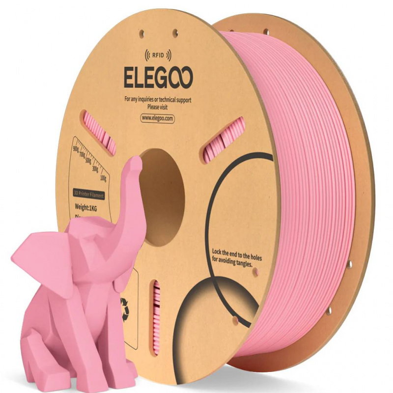 Elegoo PLA Pink 1,75 mm / 1000 g Paper Spool(RFID) 1KG Paper