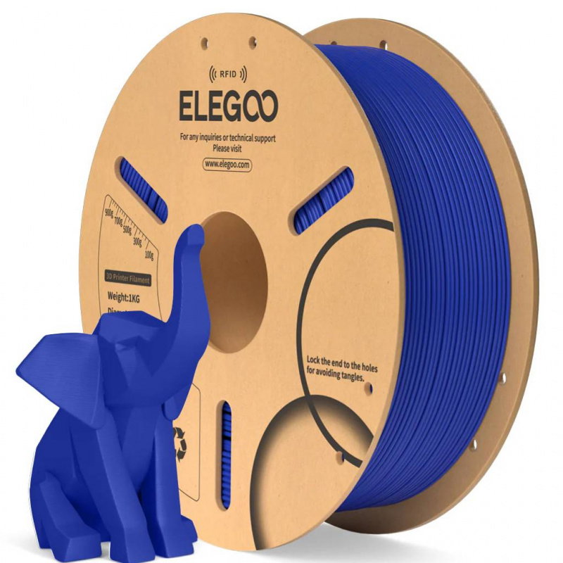 Elegoo PLA Dark Blue 1,75 mm / 1000 g Paper Spool(RFID) 1KG