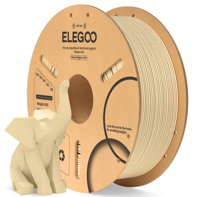 Elegoo PLA Beige 1,75 mm - 1000 g Paper Spool(RFID) 1KG Paper