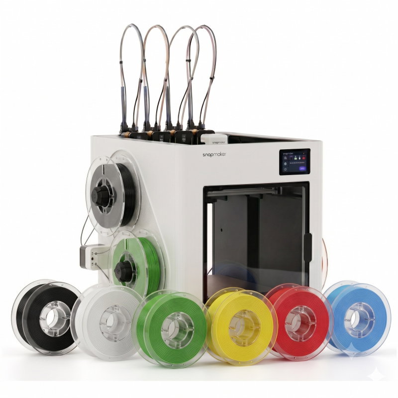 Paket - SnapMaker U1 3D-Drucker + 6x PLA-Filament