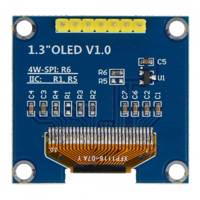 1.3inch I2C OLED 128X64 White Display SH1106 - EDS-0025