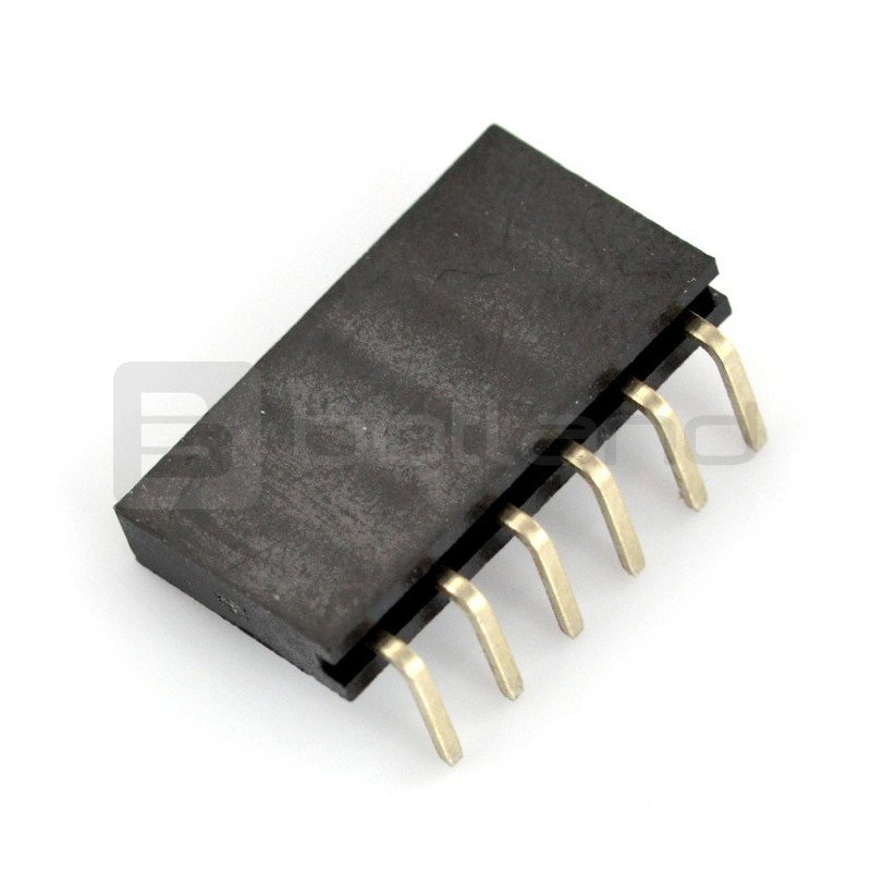 1x6 weibliche Winkelleiste, 2,54 mm Raster