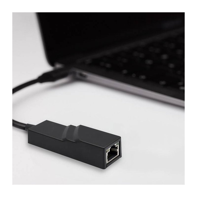 Qoltec Adapter sieciowy przejściówka USB-C 3.1 | RJ-45 |