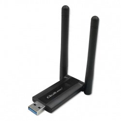 Qoltec Karta sieciowa zewnętrzna | Szybki Adapter USB DUAL