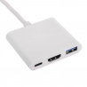 Hub USB Akyga AK-AD-57 USB type C (m) / USB 3.0 A (f) / USB - zdjęcie 2