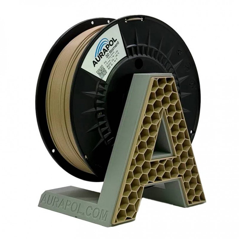 AURAPOL PLA 3D Filament Clay Brown