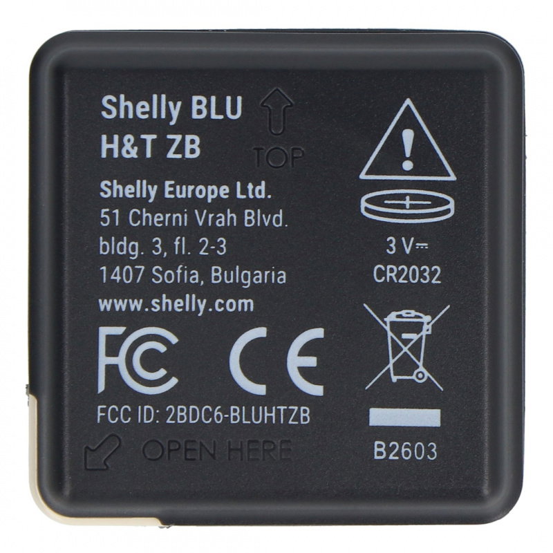 Shelly BLU H&T ZB - czujnik temperatury i wilgotności