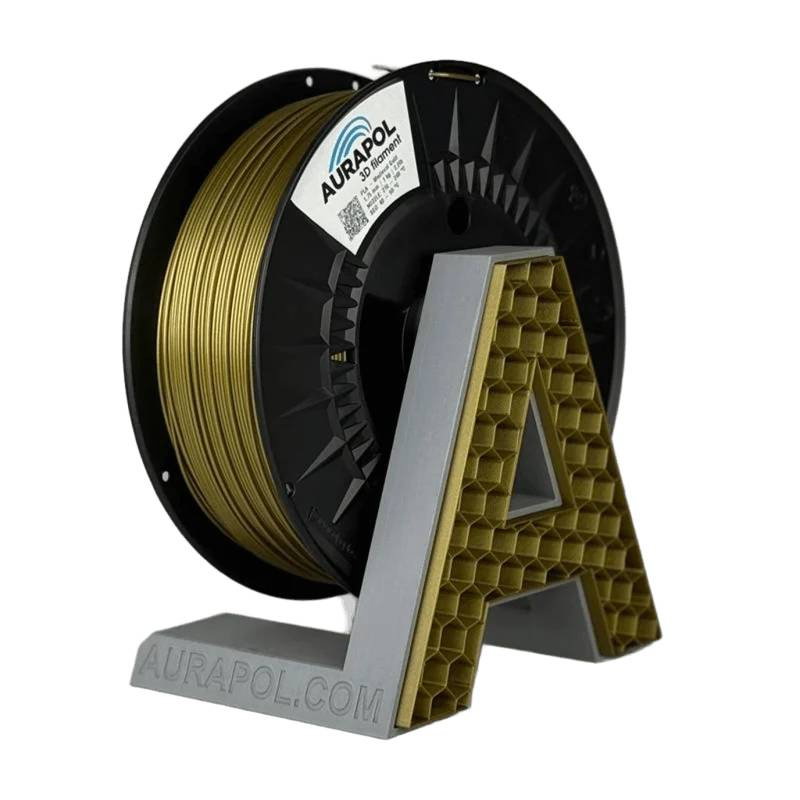 AURAPOL PLA 3D Filament Medieval Gold