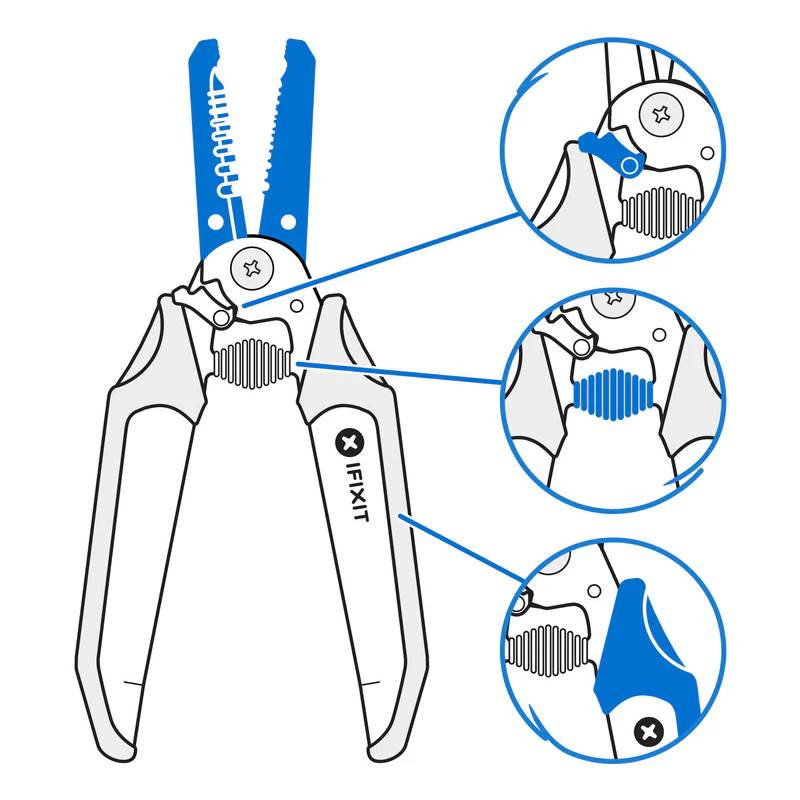 Ściągacz izolacji iFixit Mandible Wire Strippers