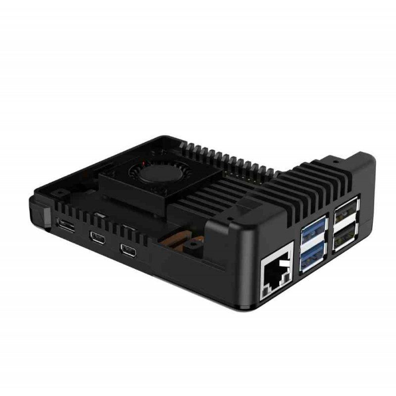 Argon NEO 5 BLCK Case for Raspberry Pi 5 with built-in fan