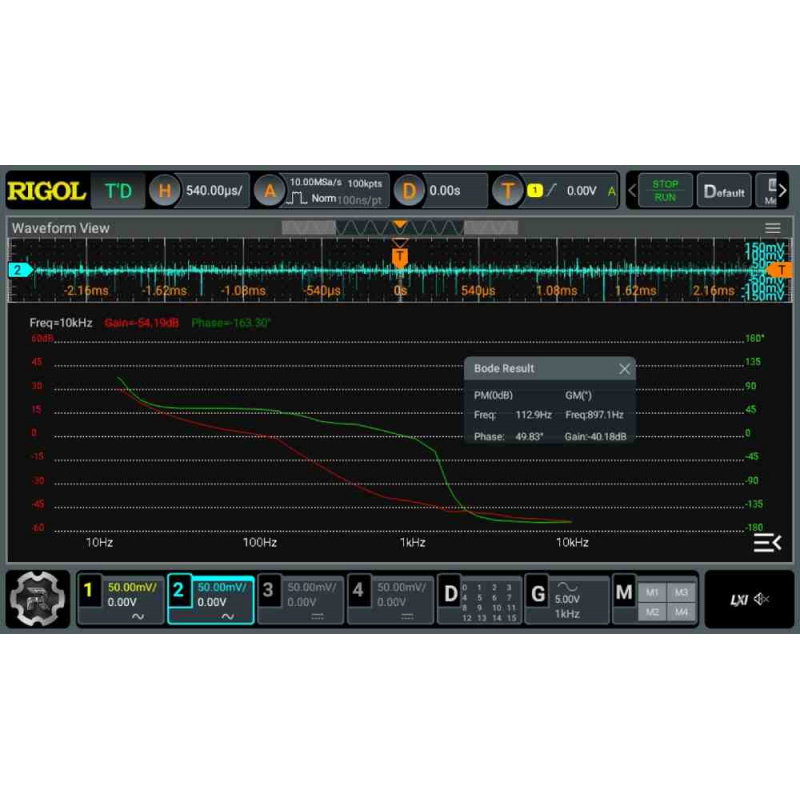 12-bit Oscyloskop RIGOL DHO924S 4CH 250MHz 1.25GSa/s + 1 CH