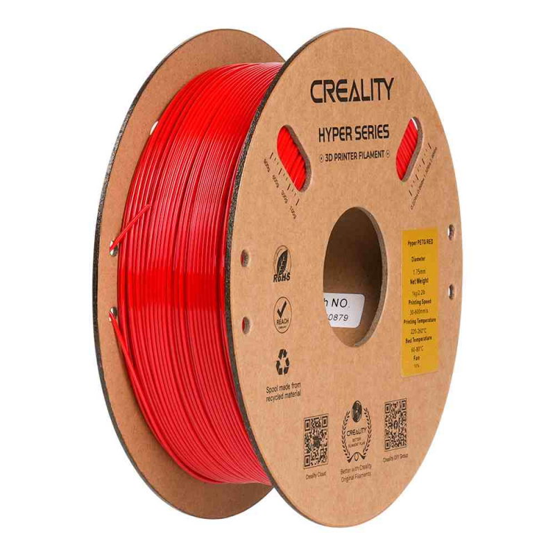 Hyper-PETG Red_ 1.75_ 1KG_ Environmentally friendly paper wire