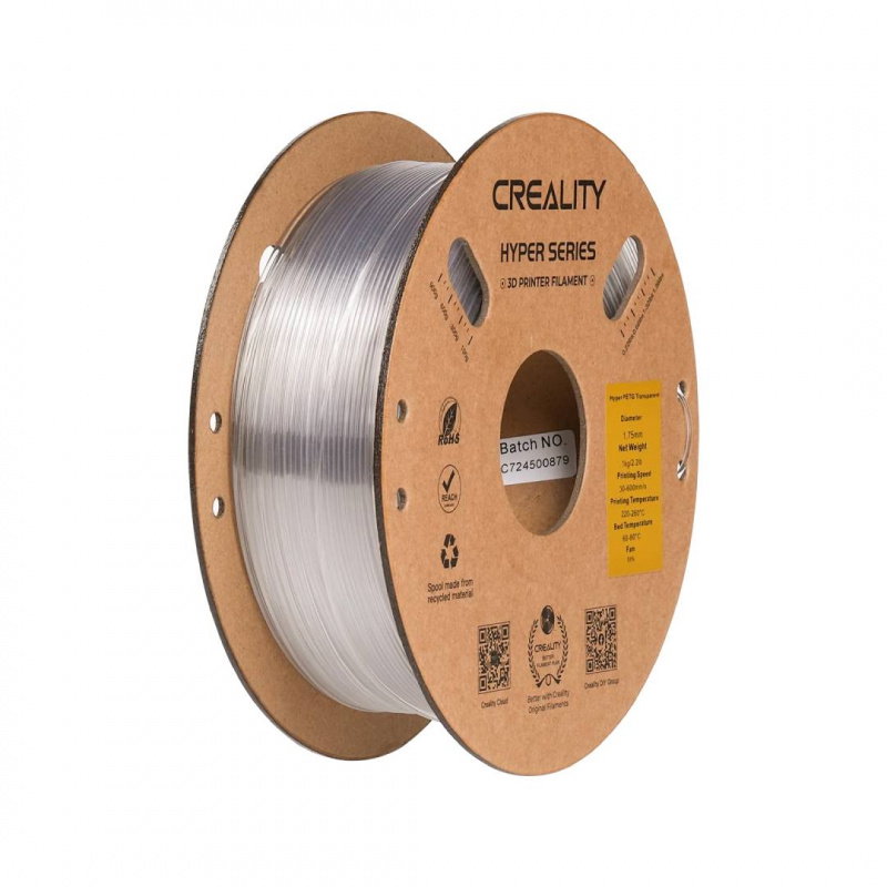 Creality Hyper PETG Filament 1,75 mm 1 kg - Transparent