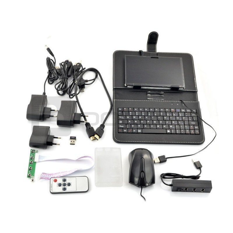 Set für Raspberry LCD 7 "+ Tastatur + Maus + WiFI