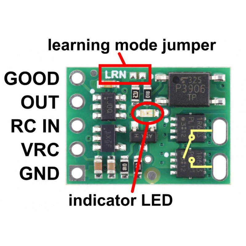 Pololu RC Switch with Isolated Solid State Relay/Switch, SPST