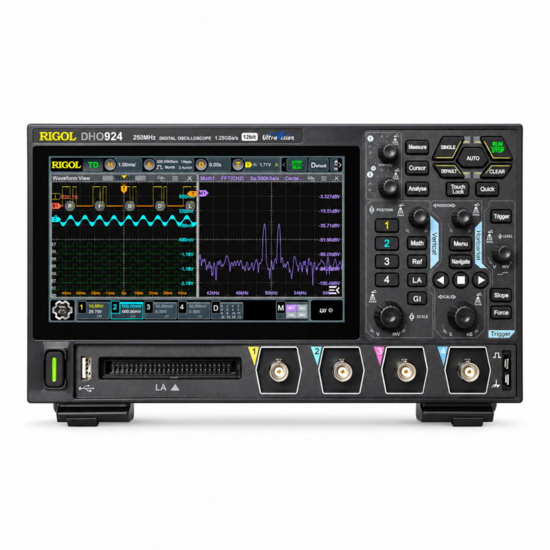 RIGOL DHO924S Digitaloszilloskop – 4 Kanäle, 250 MHz, 1,25