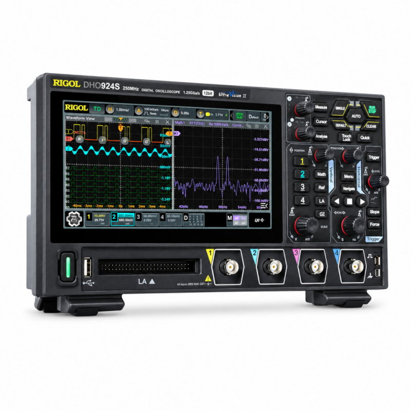 RIGOL DHO924S Digitaloszilloskop – 4 Kanäle, 250 MHz, 1,25