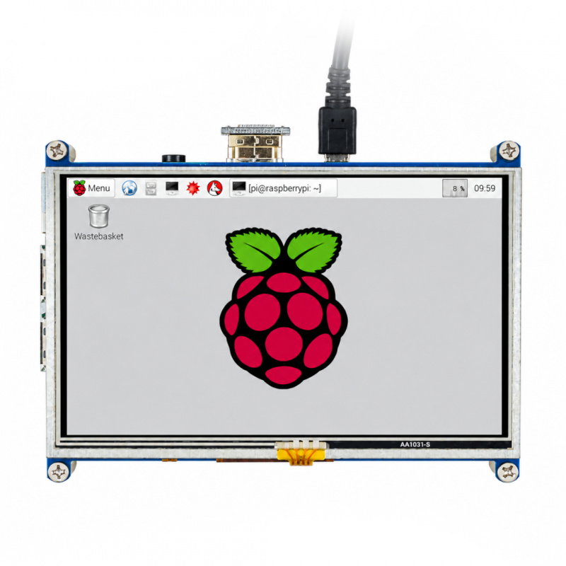 Touchscreen 800x480px für Raspberry Pi - Joy-IT RB-LCD-5 5''