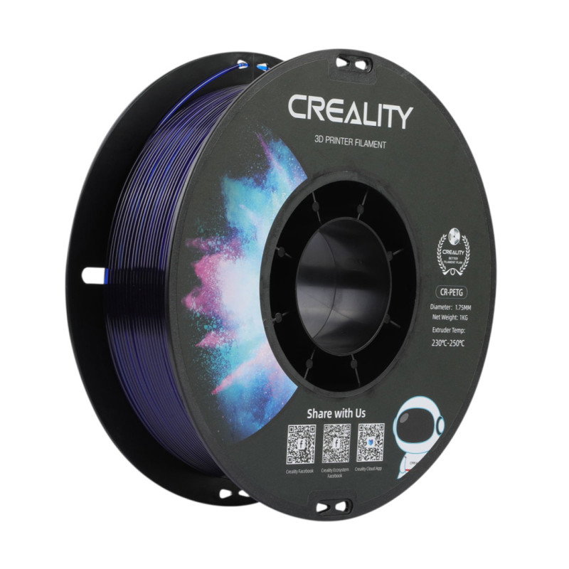 Creality CR-PETG Filament Nachfüllpackung 1,75 mm 1 kg - Transparent Blue