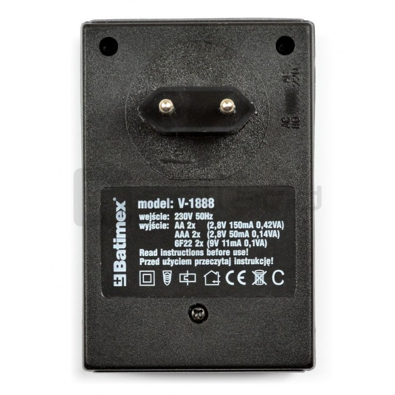 Batterieladegerät V-1888 - AA, AAA, 6F22