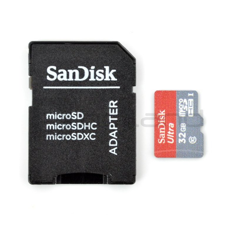 SanDisk Ultra Micro SD / SDHC 32GB UHS-I Klasse 10 Speicherkarte mit Adapter