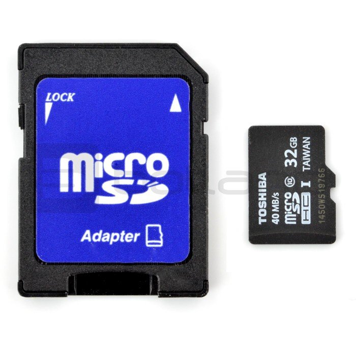 Toshiba Professional Micro SD / SDHC 32 GB UHS-I Klasse 10 Speicherkarte mit Adapter