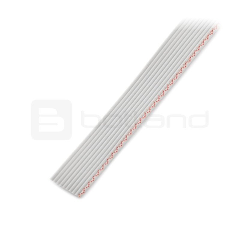 Flachbandkabel, 10 graue (50 cm) IDC-Adern, 1,27-mm-Raster