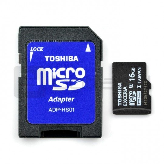 Toshiba Exceria Micro SD / SDHC 16GB UHS-I Klasse 3 Speicherkarte mit Adapter